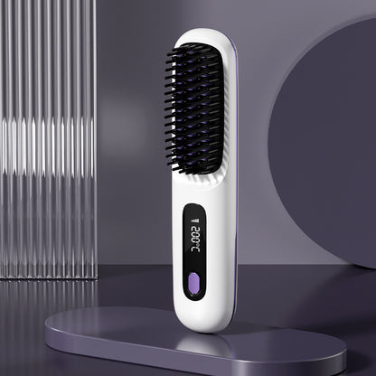 2 In 1 Wireless Hair Straightener USB Charging