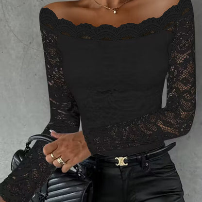 Off-shoulder Lace Top For Women