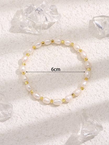 Retro Freshwater Pearl Pull Bracelet