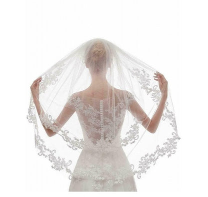 Embroidery Applique Veil Comb