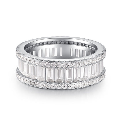 Zircon Full Diamond Sterling Silver Ring