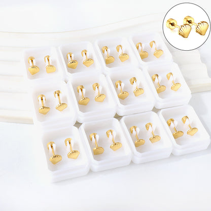 Shell Stud Earrings