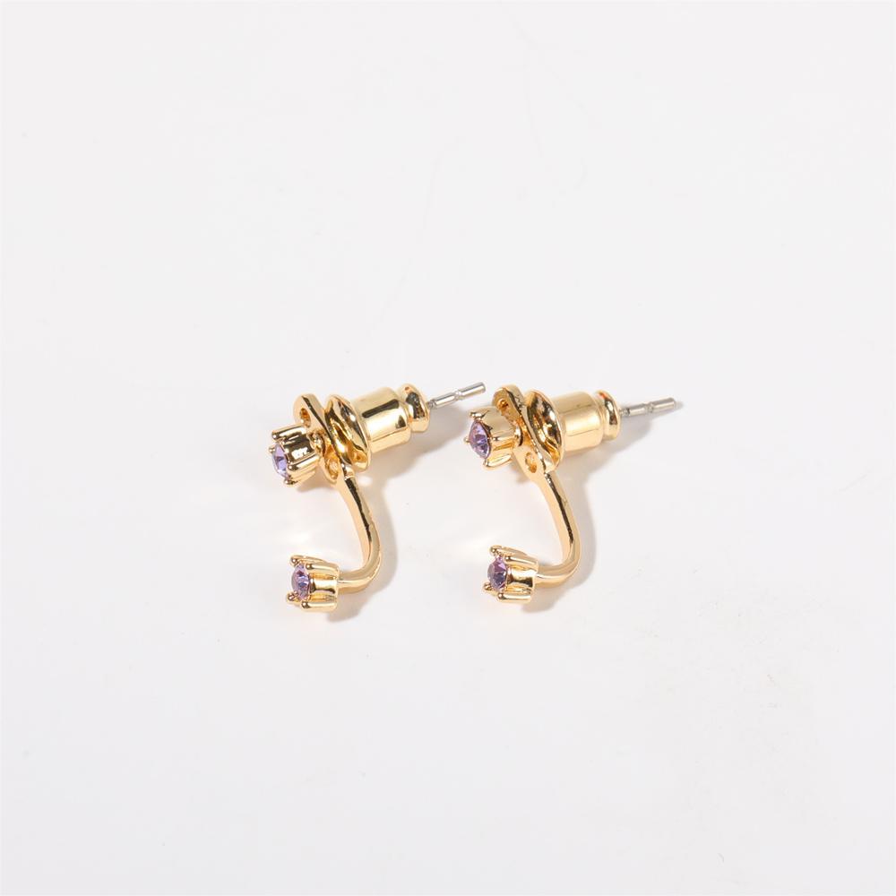 Twelve Birthstone Ear Studs