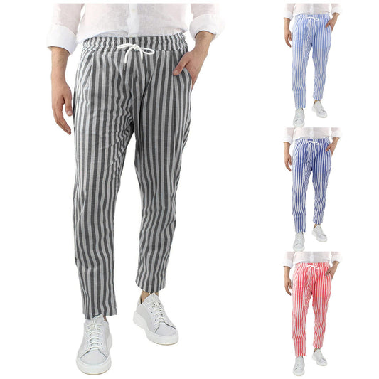 Fashion Loose Straight Linen Men's Pants