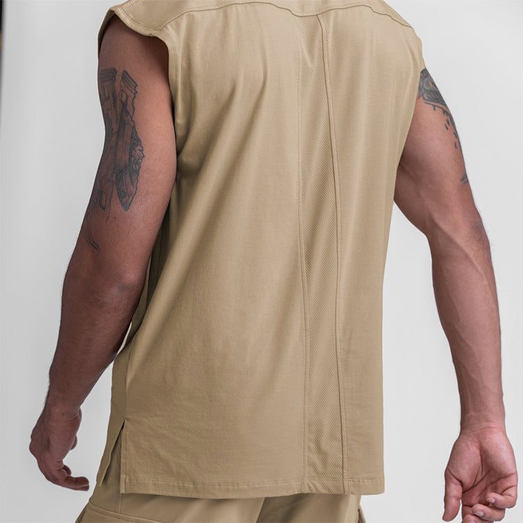 Fitness Waistcoat Loose Plus Size Cotton Vest