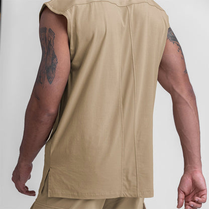 Fitness Waistcoat Loose Plus Size Cotton Vest
