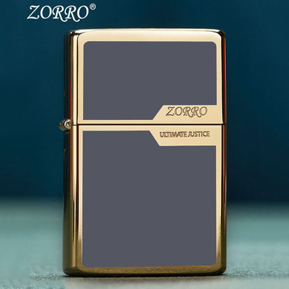 Titanium Color Block Kerosene Lighter Wire Drawing