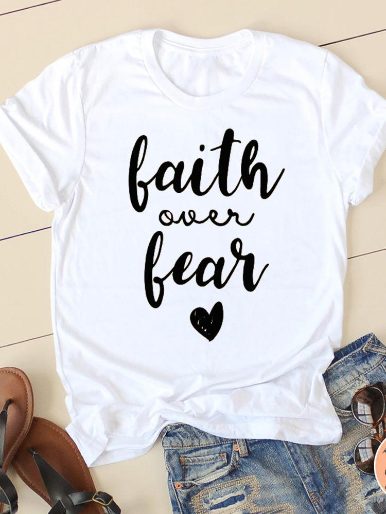 Women's Short-sleeved T-shirt Fashion Printing