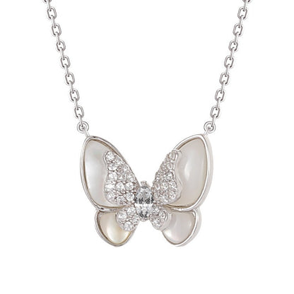 S925 Sterling Silver Cherry Necklace For Women Light Luxury