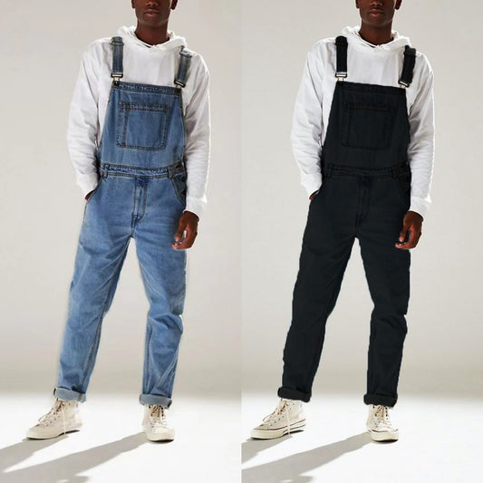 Suspender High Waist Men's Jeans