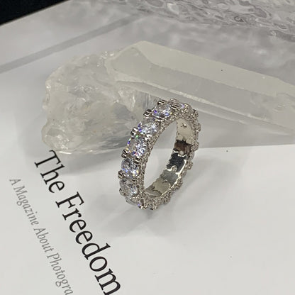White Gold Full Diamond Women's Ring