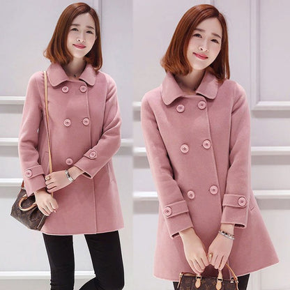 Slim Fit Korean Style Woolen Overcoat