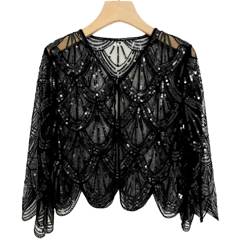 Women's Fashionable All-matching Party Banquet Sequined Coat
