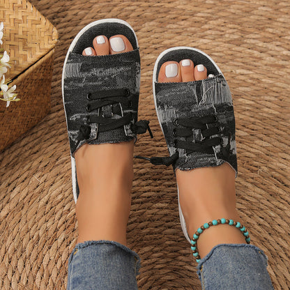 Plus Size Women's Canvas Sandals