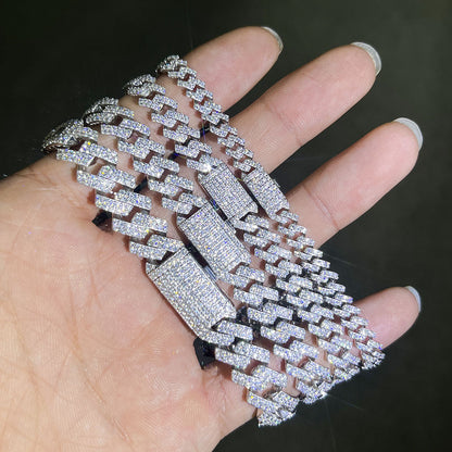 Silver Cuban Link Hip Hop Bracelet