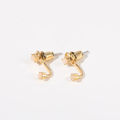 Twelve Birthstone Ear Studs