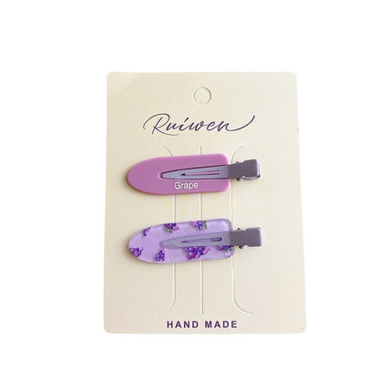 Sweet Acrylic Girl Seamless Barrettes Cartoon
