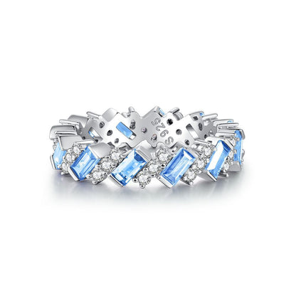 Zircon Full Diamond Sterling Silver Ring