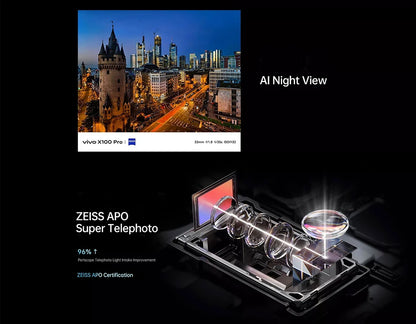 New Original VIVO X100 Pro 5G 6.78 Inches LTPO AMOLED Screen Dimensity 9300 Android 14 Camera 50MP 100W SuperCharge Smartphone