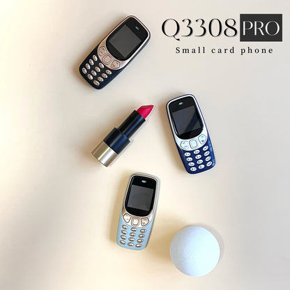 SERVO Q3308 PRO 3 SIM Card 3 Standby Mini Mobile Phone Bluetooth Dial Speed Dial Magic Voice FM Radio Call Recording Cellphone