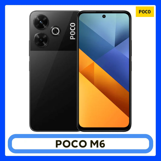 Global Version POCO M6 Smartphone Helio G91-Ultra Processor 5030mAh Large Battery 6.79" 90Hz FHD+ Display 108MP Camera Cellphone