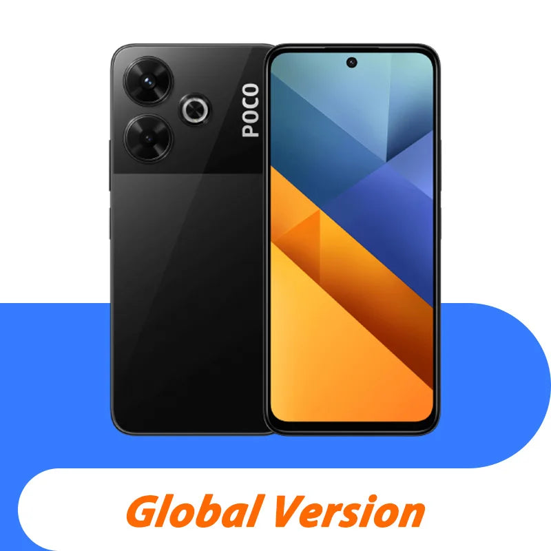Global Version POCO M6 Smartphone Helio G91-Ultra Processor 5030mAh Large Battery 6.79" 90Hz FHD+ Display 108MP Camera Cellphone