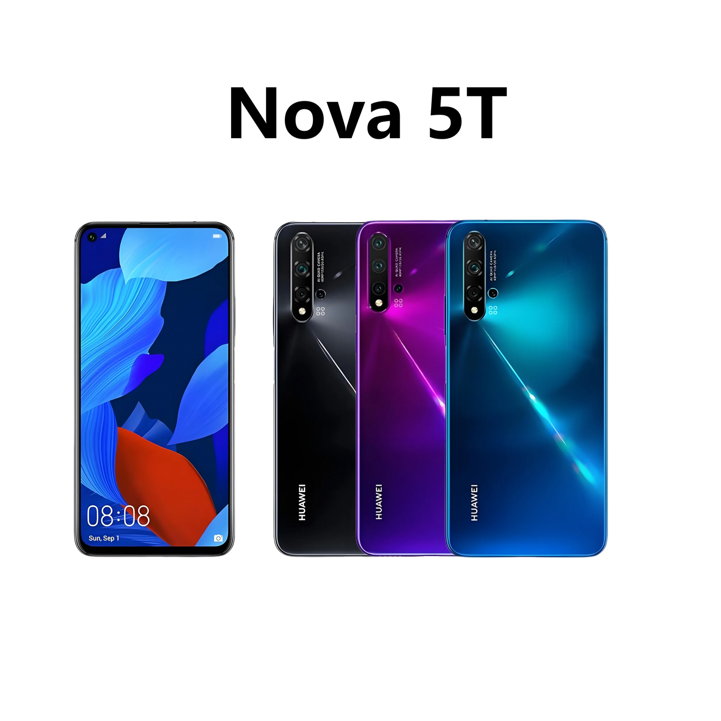 HUAWEI Nova 5T Smartphone Android Google Play Store 48MP Camera 6.26 inch 128GB 256GB ROM Mobile phones 4G Network Cell phone