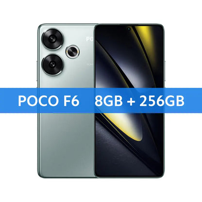 Global Version POCO F6 5G Cellphone 90W charging 5000mAh battery 6.67” 1.5K 120Hz Flow AMOLED DotDisplay  Snapdragon 8s Gen 3