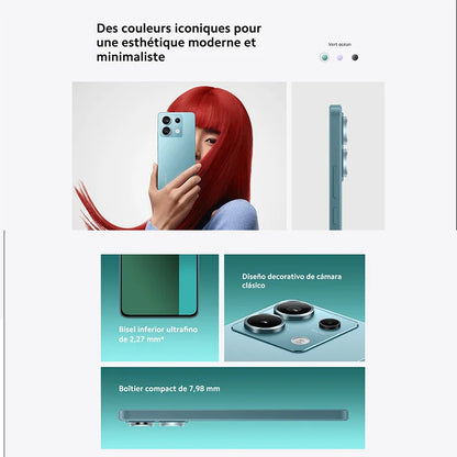 Xiaomi Redmi Note 13 Pro 5G,Smart Phones,NFC,6.67" 1.5K AMOLED display,120Hz,200MP Camera,67W Charger,5100mAh Battery,Global Version