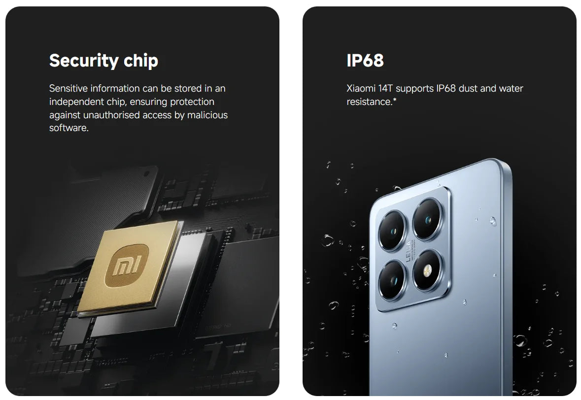 Global Version Xiaomi 14T 5G 6.67" AMOLED Display 256GB 512GB MTK Dimensity 8300-Ultra 144Hz 50MP Leica Camera 67W HyperCharge