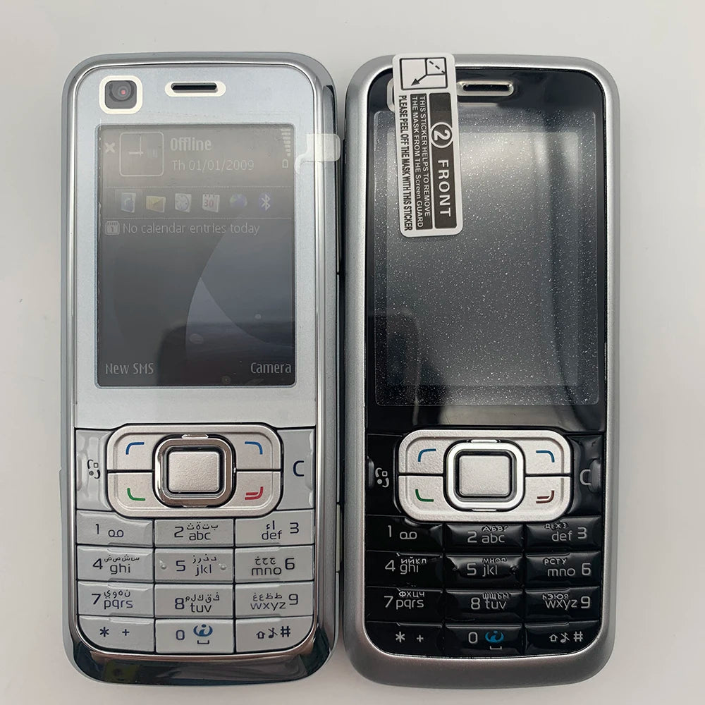 Original Unlocked 6120 classic Loudspeaker Bluetooth Mobile Phone Russian Arabic Hebrew Keyboard Made in Finland Free Shipping