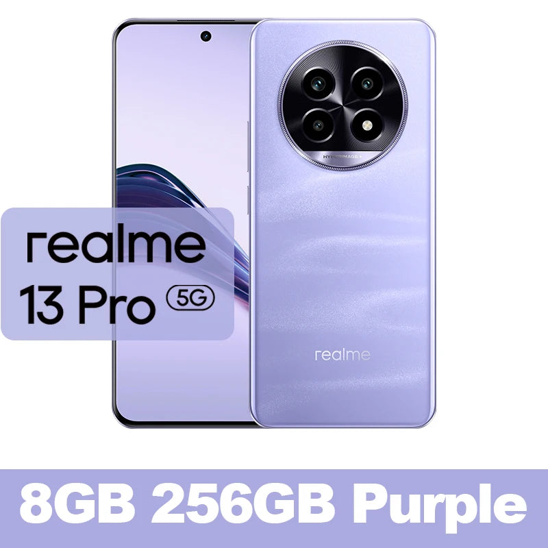 Global Version realme 13 Pro Smartphone Snapdragon 7s Gen 2 5G Chipset Sony LYT-600 OIS Camera 120Hz Curved Display AI Imaging