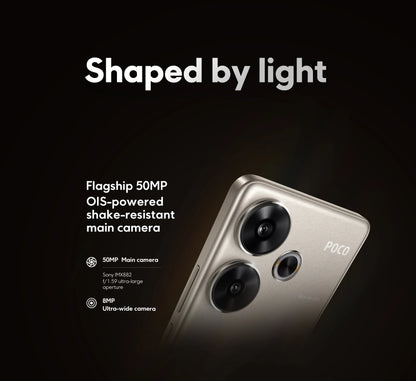 Global Version POCO F6 5G Cellphone 90W charging 5000mAh battery 6.67” 1.5K 120Hz Flow AMOLED DotDisplay  Snapdragon 8s Gen 3