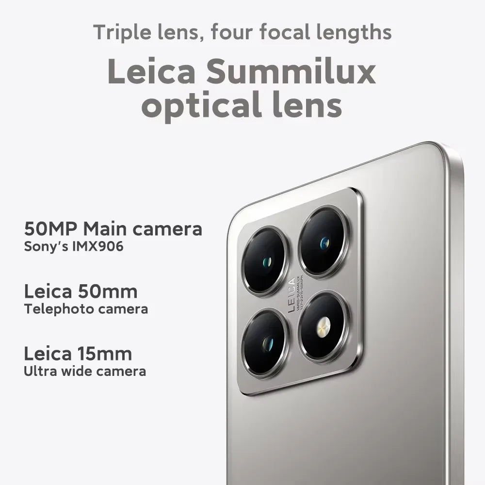 Global Version Xiaomi 14T 5G 6.67" AMOLED Display 256GB 512GB MTK Dimensity 8300-Ultra 144Hz 50MP Leica Camera 67W HyperCharge