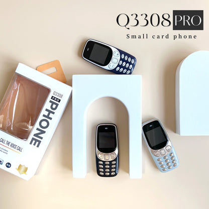 SERVO Q3308 PRO 3 SIM Card 3 Standby Mini Mobile Phone Bluetooth Dial Speed Dial Magic Voice FM Radio Call Recording Cellphone