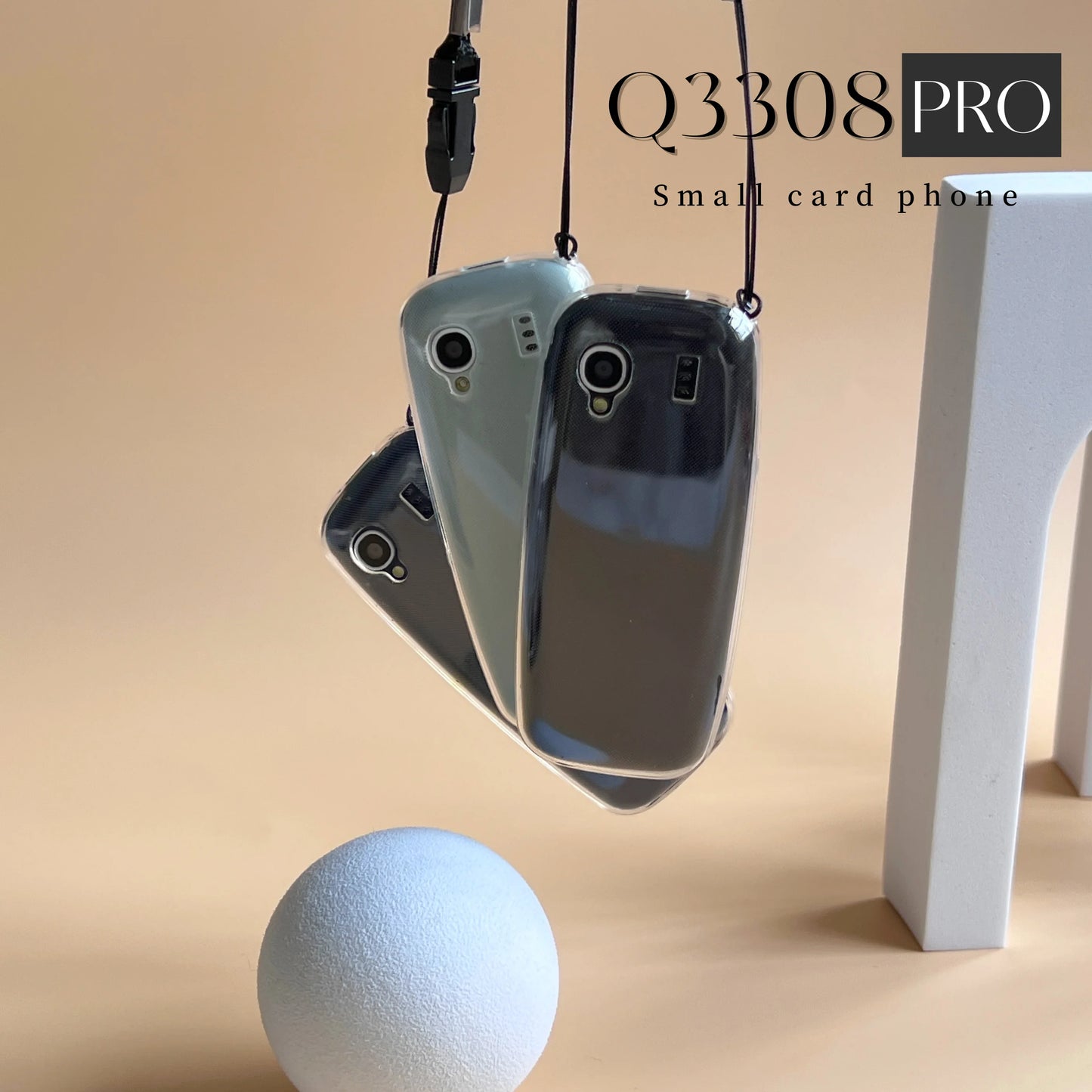 SERVO Q3308 PRO 3 SIM Card 3 Standby Mini Mobile Phone Bluetooth Dial Speed Dial Magic Voice FM Radio Call Recording Cellphone