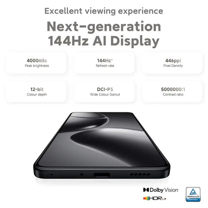 Global Version Xiaomi 14T 5G 6.67" AMOLED Display 256GB 512GB MTK Dimensity 8300-Ultra 144Hz 50MP Leica Camera 67W HyperCharge
