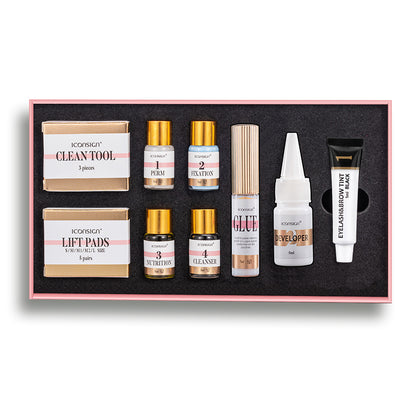 ICONSIGN Lash & Brow Tint Kit - Lash Lift, Perm, and Brow Lamination Set