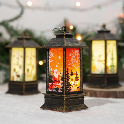 Christmas Santa Claus LED Oil Lamp Night Light