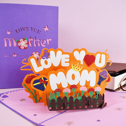 3D PopUp Flower Bouquet Greeting Cards Gifts