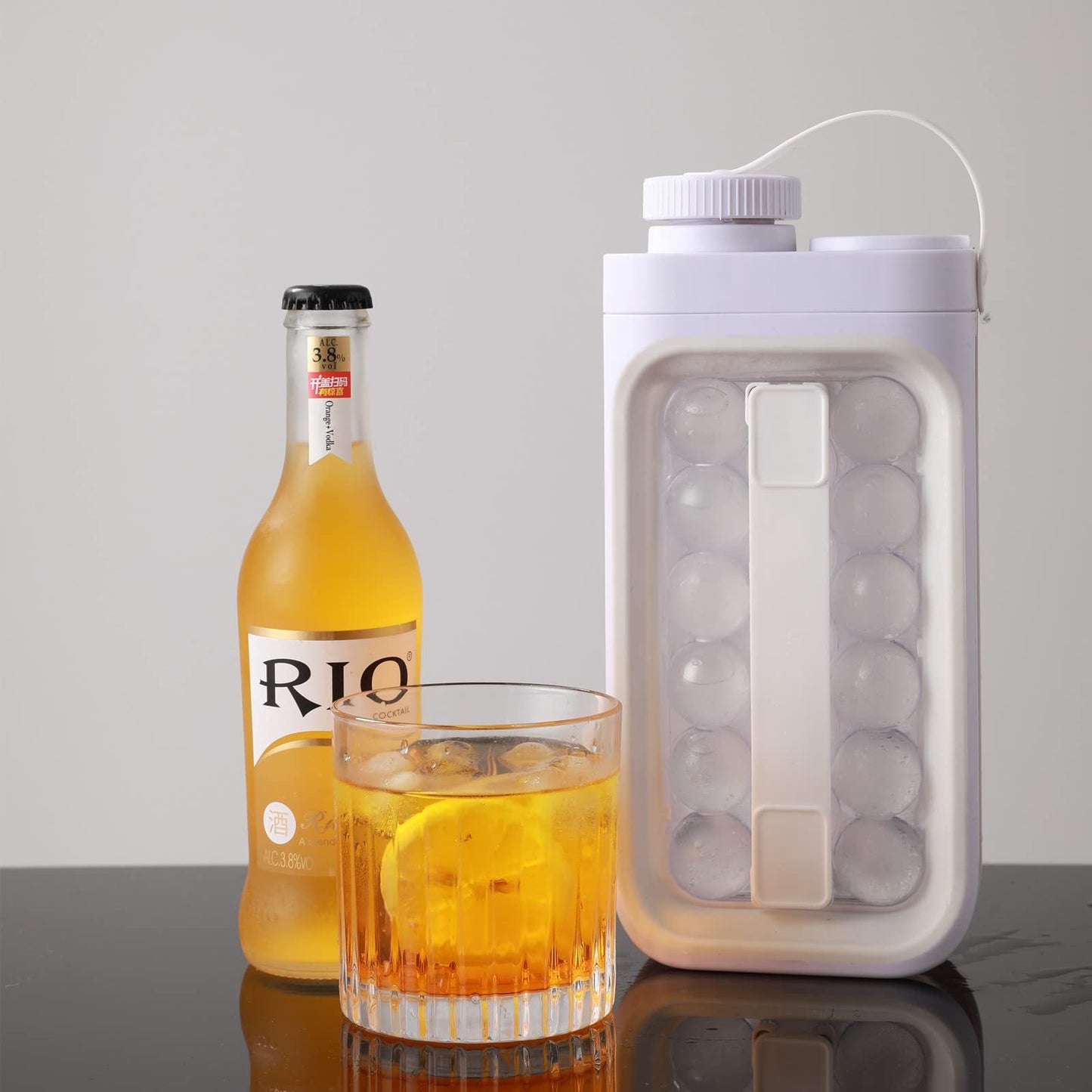 2-in-1 Portable Quick Release Ice Ball Maker