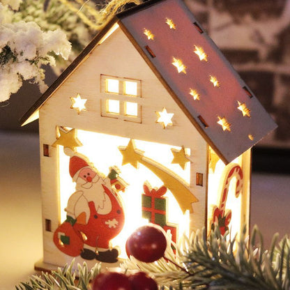 Luminous Christmas Wood Decorations with Lights