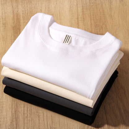 Cotton Loose Round Neck Long Sleeve T-shirt Bottoming Shirt For Men
