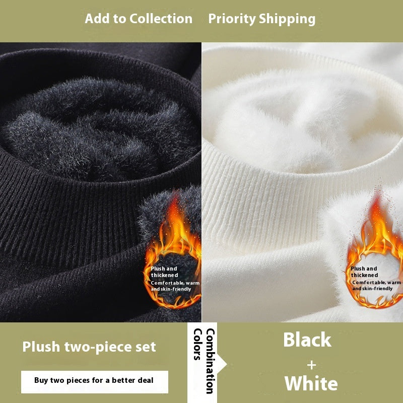 Men's Half High Neck Slim Fit Sweater