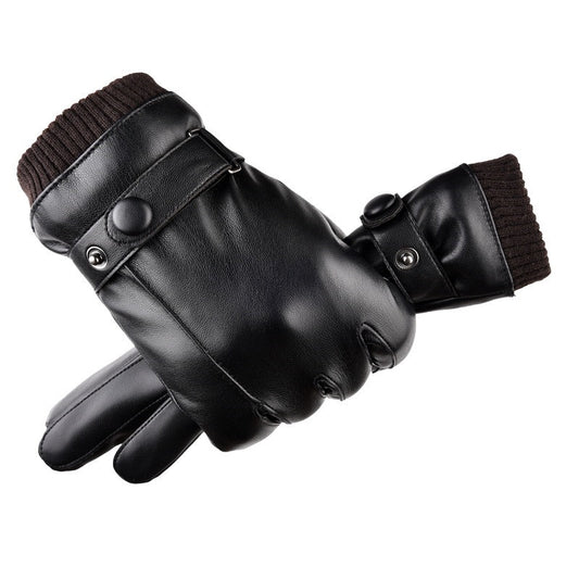 Autumn and Winter Warm Touch Screen Fleece-lined Gloves