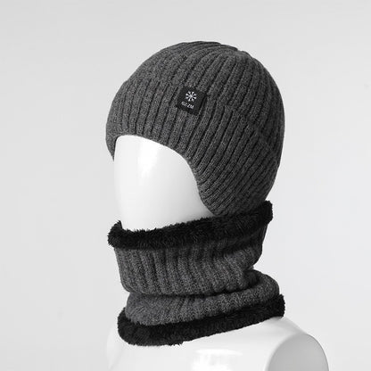 Middle-aged Elderly Men's Wool Ear Protection Hat