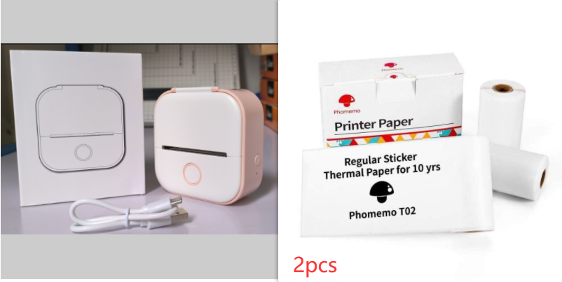 Mini Portable Thermal Label Printer - Ideal for Students and Price Tags