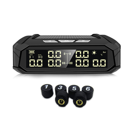 Solar External Tire Pressure Monitor 6 Tire RV Trucks