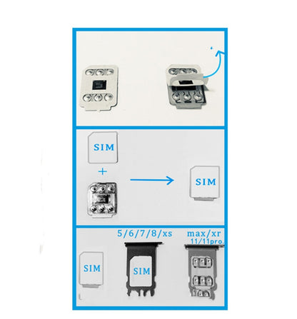 WELLSIM Unlock Card Sticker for iPhone 6S to 14PM