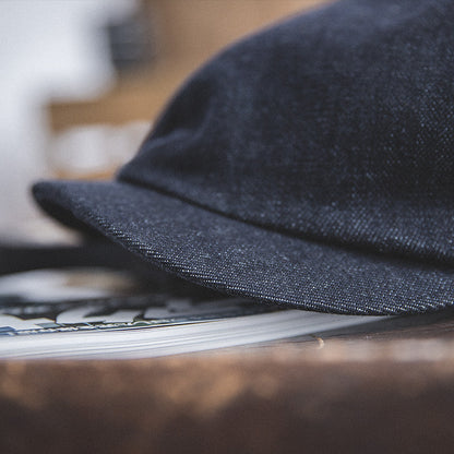 American Retro British Denim Newsboy Cap